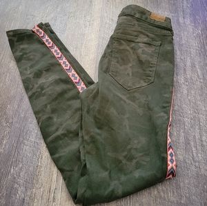 Ariat Camouflage Skinny Pants with Colorful Trim